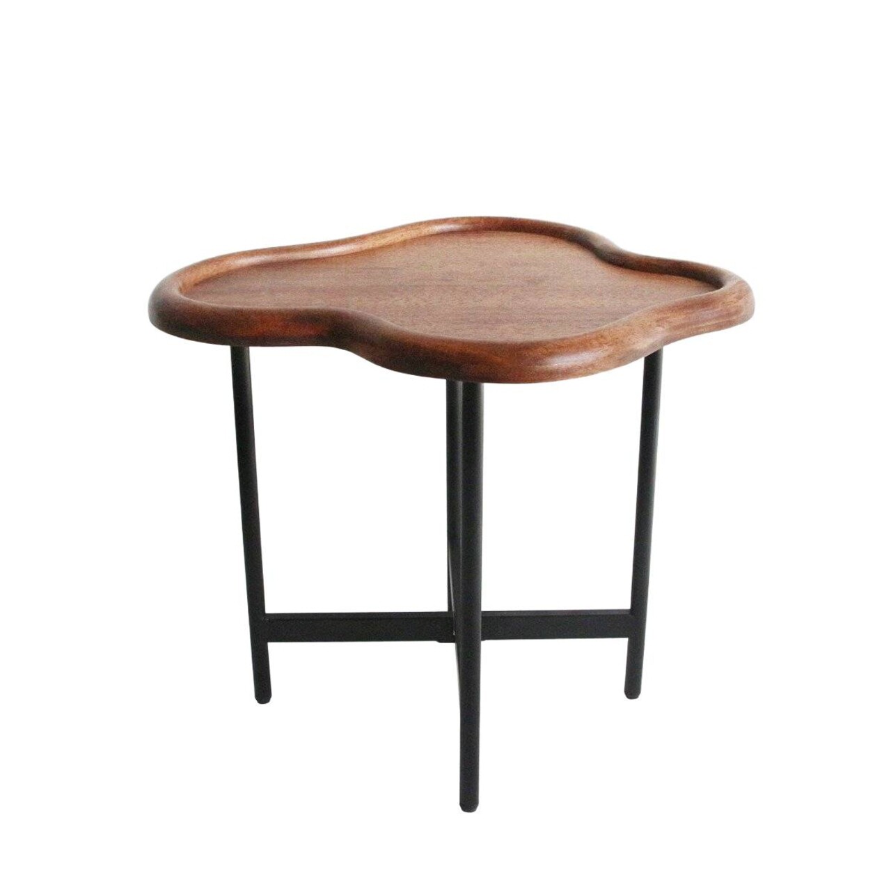 Masuta de cafea Enkel, Homla, 59x52x49 cm, lemn/metal, maro - imagine 6